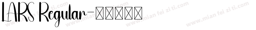 LARS Regular字体转换